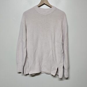 Lululemon Merino Wool-Blend Ribbed Sweater‎ in Pink Size 10 Womens